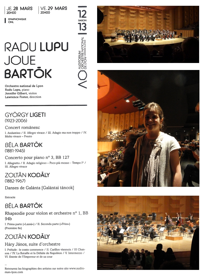 Concert à l'auditorium de Lyon