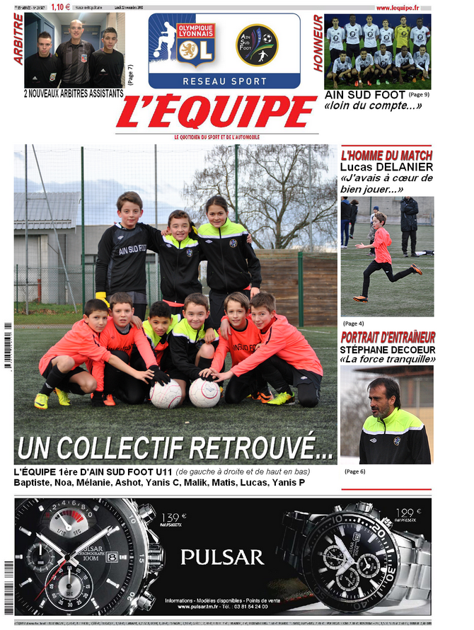 COUVERTURE EQUIPE ASF JANVIER 2014 2