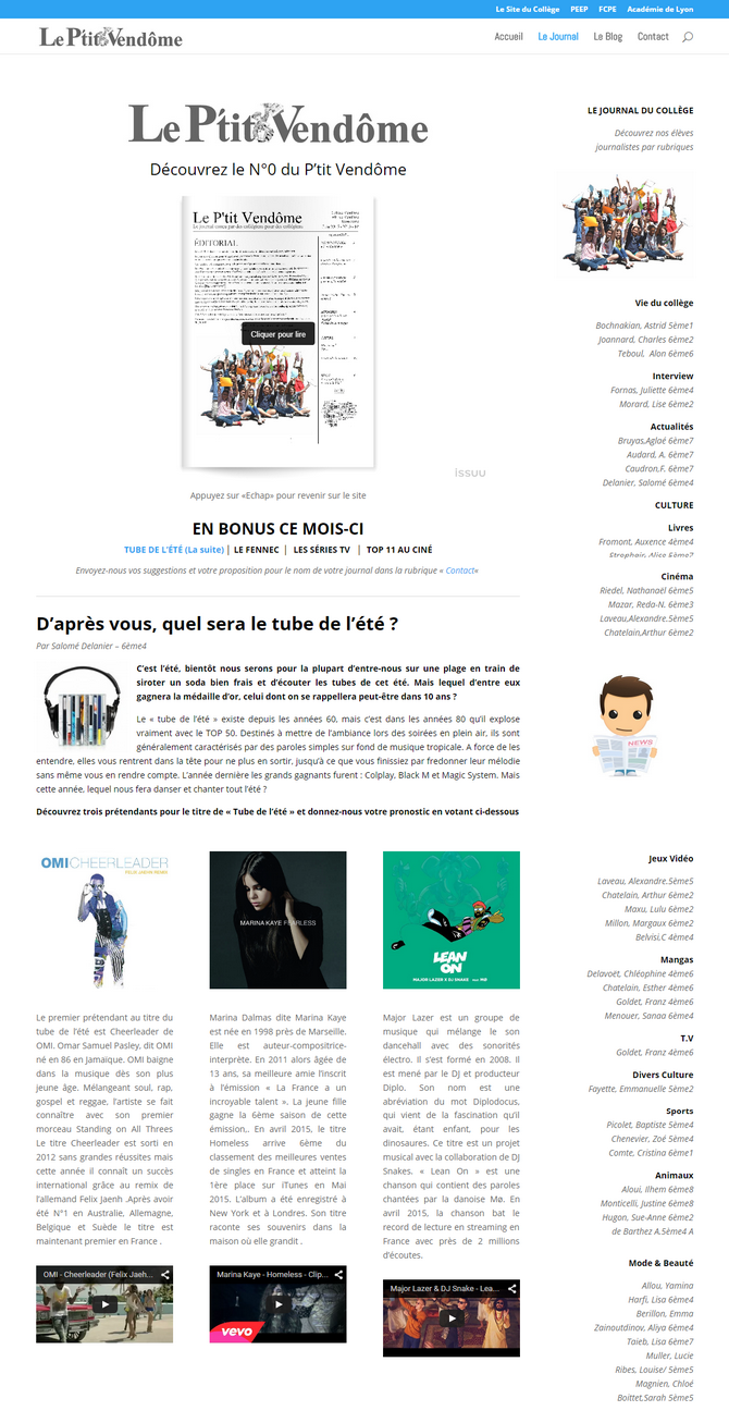 www.leptitvendome.fr journal